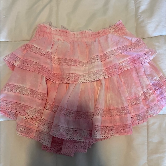 LoveShackFancy Skirts Selling A Pink Love Shack Fancy Ruffle Mini